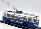 Blue / Green 1:43 Scale Diecast ZiU-5 Trolley Bus Model