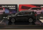 1:64 Black / White Diecast 2023 Mitsubishi Outlander SUV Model