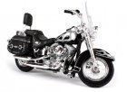 Black 1:18 Harley Davidson 2002 FLSTC Heritage Softail Classic