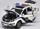 1:18 Scale White Police Diecast Kia Sportage R Model