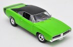 1:18 Scale Green MaiSto Diecast 1969 Dodge Charger R/T Model