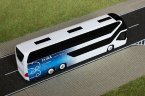 1:87 Scale White-Blue Neoplan Skyliner 2011 IAA Tour Bus Model