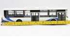 1:50 Scale Blue-White Diecast ShangHai Daewoo City Bus Model