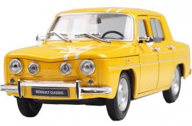 Blue / Yellow 1:24 Scale Welly Diecast 1964 Renault R8 Gordini