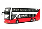 Kids Green /White /Red NO.500 Die-Cast BeiJing Double Decker Bus