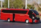 Red 1:42 Scale Diecast Higer KLQ6127BAE51 Coach Bus Model