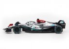 Silver 1:43 Scale Diecast 2022 Mercedes-AMG F1 W13 Model