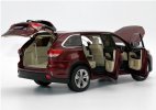 White / Black / Wine Red Diecast 2018 Toyota Highlander Model