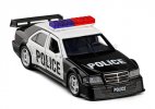 Kid 1:32 Black Diecast Mercedes Benz C-Class AMG Police Car Toy