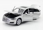 1:32 Scale Kids White / Black / Silver Diecast Audi A8 Car Toy