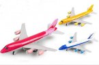 Red / Blue / Yellow Kids Die-Cast Boeing 747 Passenger Plane Toy