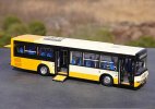 Yellow-White 1:42 Scale Diecast Yutong City Bus Model