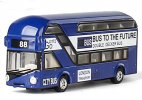 1:87 Scale Kids Diecast London Double Decker Bus Toy