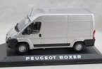 Silver 1:43 Scale Diecast Peugeot Boxer Model