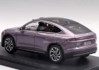 1:43 Scale Purple / Golden Diecast 2023 NIO EC6 SUV Model