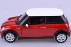 Red / Blue 1:24 Scale Bburago Diecast Mini Cooper Model