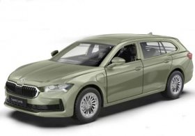 1:43 Scale Blue / Green Kids Diecast Skoda Superb Combi Toy