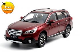 1:18 Wine Red / Champagne Diecast Subaru Outback SUV Model