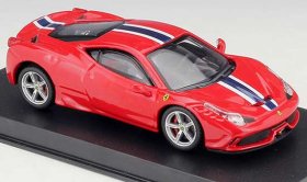 Bburago 1:43 Red / Yellow Diecast Ferrari 458 Speciale Model