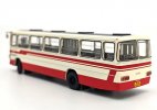 1:64 Scale White-Red NO.40 Diecast BeiJing BK652 Bus Model