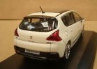 White 1:43 Scale NOREV Diecast Peugeot 3008 HYbrid4 Model