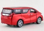 Kids Black / White / Red 1:32 Diecast Toyota Alphard MPV Toy