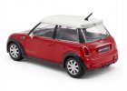 Yellow / Red 1:24 Scale Bburago Diecast Mini Cooper S Car Model