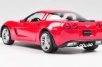 1:24 Scale Red Welly Diecast 2007 Chevrolet Corvette Z06 Model