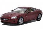 Wine Red Welly 1:24 Scale Diecast Jaguar XK Coupe Model