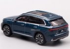 1:64 Scale Silver / Blue Diecast 2021 Geely Xingyue L SUV Model