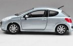 Blue 1:24 Scale Bburago Diecast PEUGEOT 207 Model