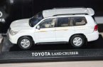 White 1:43 J-collection Diecast Toyota Land Cruiser Model