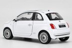 1:24 Scale White Welly Diecast 2007 Fiat 500 Model