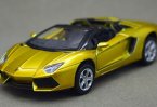 Pink / Golden 1:43 Scale Kids Diecast Lamborghini Aventador Toy