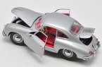 Sunstar 1:18 Scale Silver Diecast 1956 Porsche 356A Coupe Model