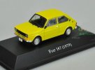 Yellow 1:43 Scale IXO Diecast Fiat 147 1979 Car Model