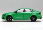 Orange / Green 1:43 Scale Diecast Audi RS 3 Limousine Model
