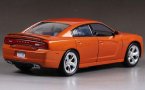 Orange / Silver 1:24 MotorMax Diecast 2011 Dodge Charger R/T