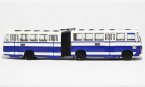 Blue 1:76 Scale NO. 83 ShangHai SK661F Diecast Bus Model