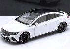 White 1:18 Scale Diecast 2022 Mercedes-Benz EQE V295 Model