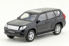 Black 1:36 Scale Welly Diecast Toyota Land Cruiser Prado Toy