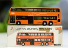 Orange Tiny LWB Diecast ADL Enviro 500 Double Decker Bus Model