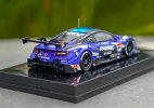 1:64 Blue Diecast Honda Acura NSX Concept Super GT500 Model