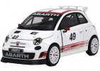 White 1:24 Scale NO.49 Bburago Diecast Fiat Abarth 500 Model