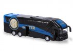 Black Internazionale Milano Painting Kids Diecast Coach Bus Toy