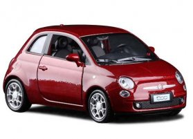 Kids Wine Red / Blue / Orange / Yellow Diecast FIAT 500C Toy