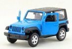 1:43 Scale Red / Blue Kids Diecast Jeep Wrangler Rubicon Toy