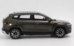 Orange / White / Brown 1:18 Diecast Skoda Karoq SUV Model