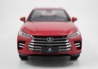 Red 1:18 Scale Diecast 2018 BYD Tang DM SUV Model