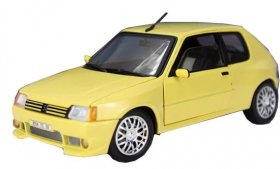 Red / Black / Blue / Yellow 1:18 Diecast 1990 Peugeot 205 Model